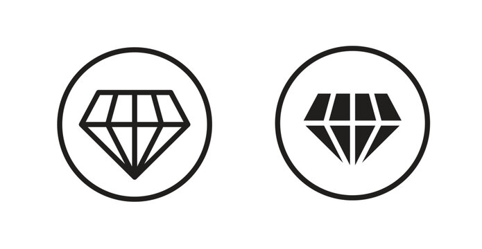 Diamond icon simple artwork group