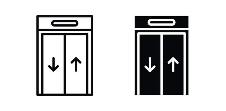 Elevator icon simple artwork group
