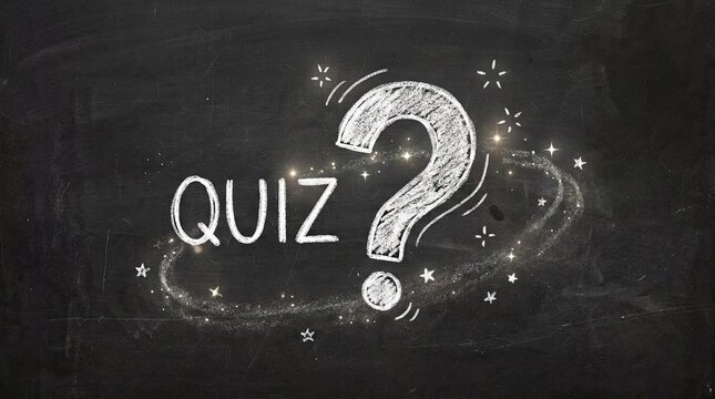 question mark on blackboard