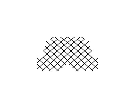 Abstract Geometric Braided Pattern in Black and White