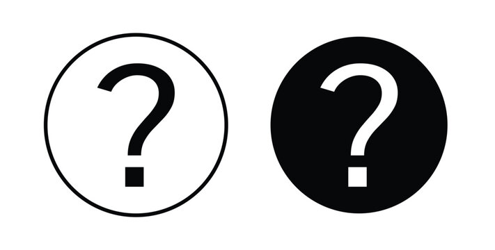 Interrogation icon for creative designs