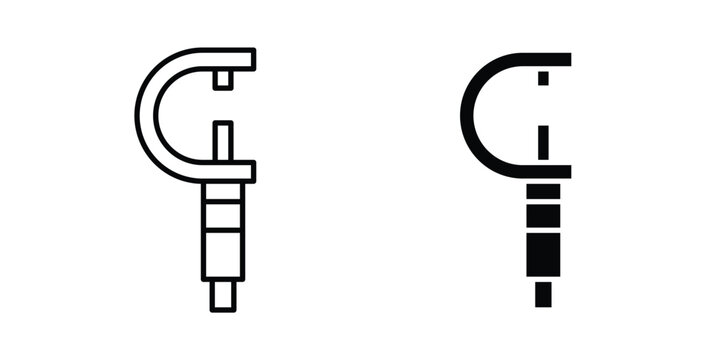 Micrometer icon for creative designs