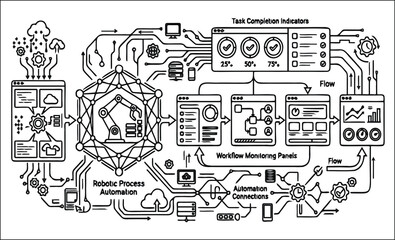 Obraz premium AI Content Generator vector illustration