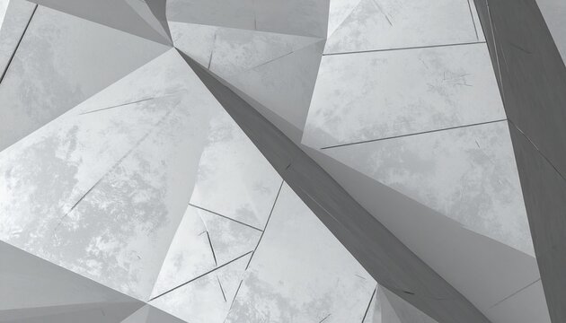Abstract White Geometric Polygon Background Texture