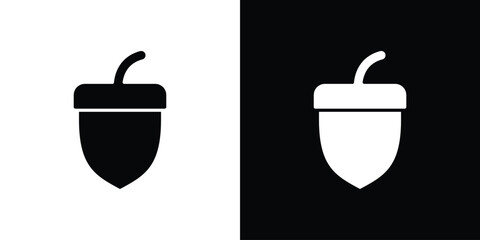 Oak nut icon simple symbol collection © arif