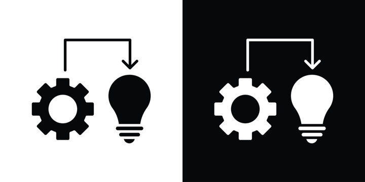 Implementation icon simple symbol collection