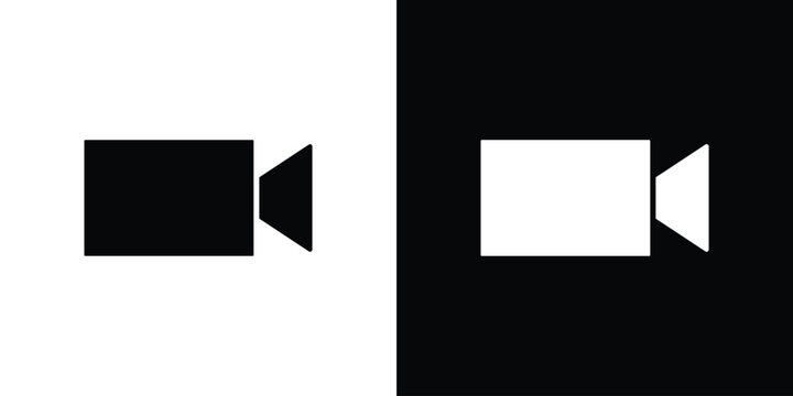 Video call icon simple symbol collection