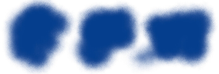 Blue spray paint spots and splatters isolated on a black background © wallpaper