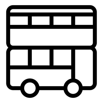 double decker bus icon