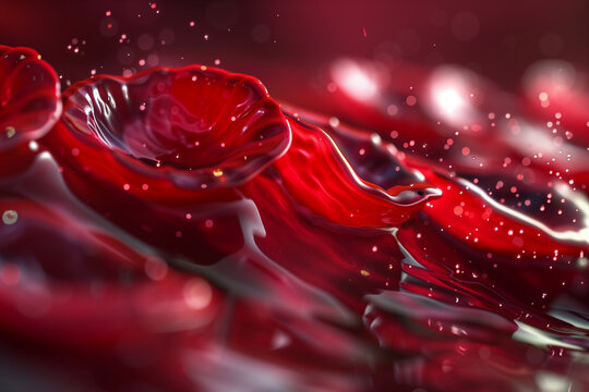 Microscopic biconcave disc structures hematology background