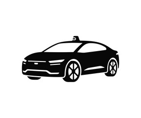 Fototapeta premium Title: Modern sedan car front perspective view luxury vehicle vector icon