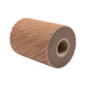 Brown sanding roll for woodworking