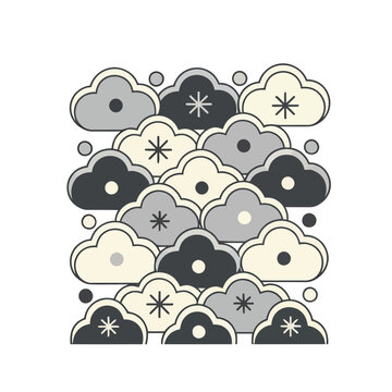 Stylized Clouds Pattern