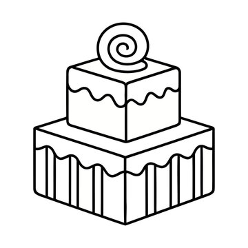 Two Tier Cake Icon