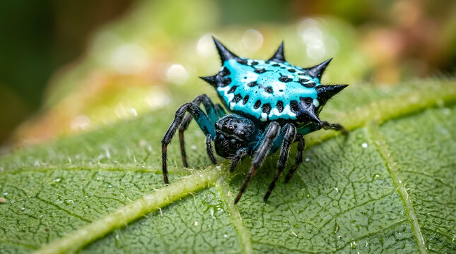 blue Gasteracantha cancriformis