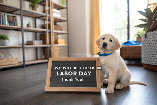 Labor day usa closed, We will be closed for labor day sign with american flag, Business closed for labor day with american flags, We will be closed on labor day announcement with american flag