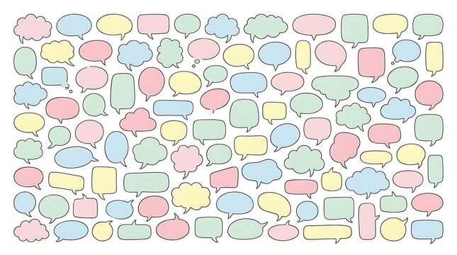 Colorful Speech Bubbles Pattern