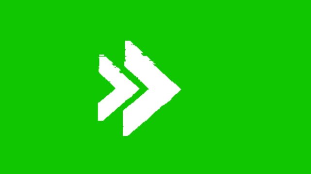 Animated CTA Arrow Green Screen Overlay