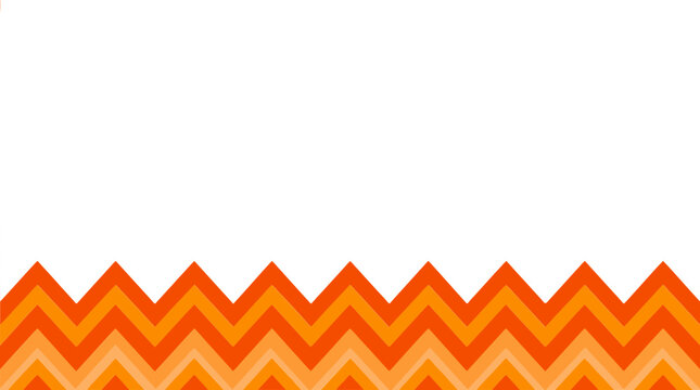 Minimalist Orange Chevron Border on White Background for Graphic Design