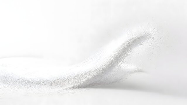 White powder explosion and dust cloud abstract background