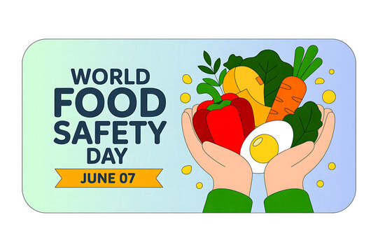 Hands holding fresh produce to celebrate world food safety day on june 7th with vegetables, consumer
