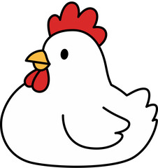 Rooster cartoon illustration © Teddy