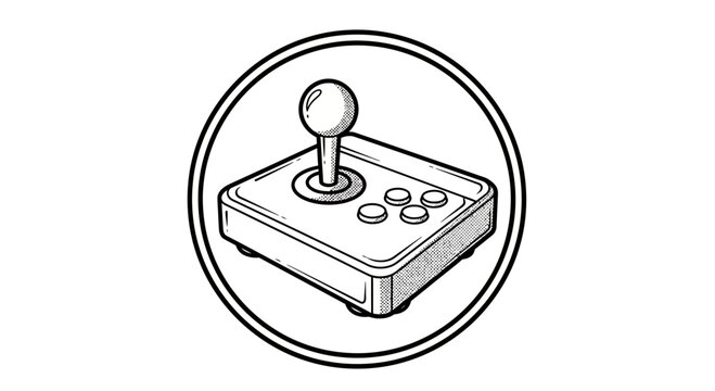 Retro game controller icon