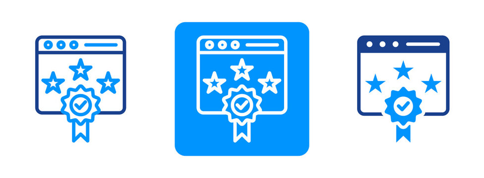 Page Quality Icon In Dual Tone Style