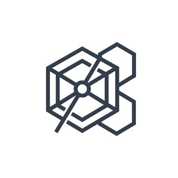 Minimalist Geometric Logo Vector Template for Modern Tech Startup and Business Identity