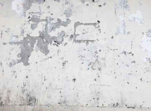 Weathered White Painted Concrete Wall Texture