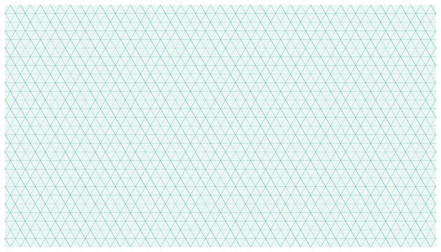 Teal geometric triangle grid pattern with dashed lines background.