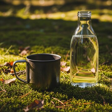 Forest Refresher: Sunlight, moss, and a moment of quiet thirst.