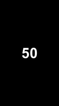 Count down from 100 to 0 on ,number counter loading animation of 100 to 0, 100 to 0 percent rendering, counting number from 0 to 100 simple counter animation on white .0 to 100 count to up.