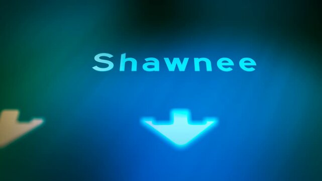 Crime Filler Shot - Cinematic Kansas Highway Sign - Shawnee