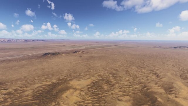 Drone aerial shot of the Southern Red Sea Coast in Dankalia. Eritrea