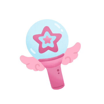 Cute pastel kpop concert lighstick