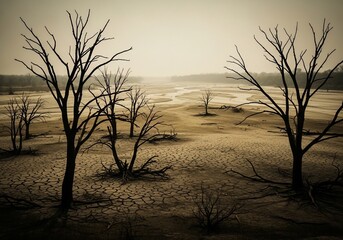 Fototapeta premium Whispers of a Sun-Scorched Dreamscape