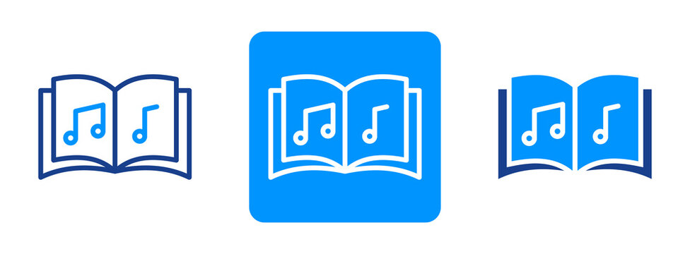 Songwriter Icon In Dual Tone Style