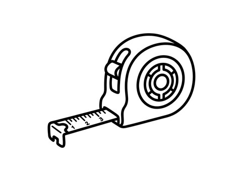 Simple tape measure illustration