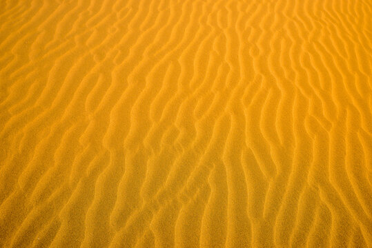 Wave Sand Grain Texture of Kumtag Desert, Shanshan, Xinjiang, China