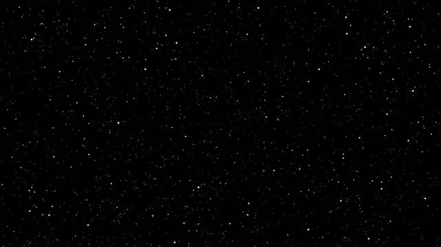 Realistic White Starfield Space Background Loop 4K