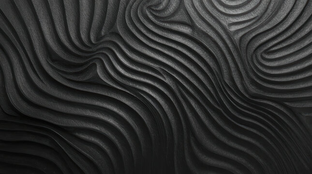 Abstract monochrome wave texture minimalist high fidelity surreal depth flow