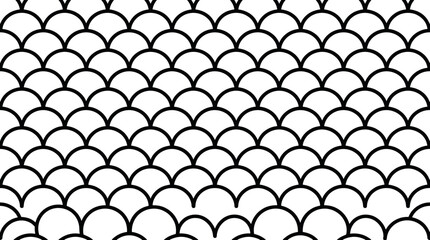 Abstract geometric fish scale line pattern. © muhammad