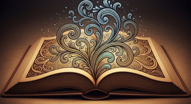 物語が花開く、魔法のインクと古書の輝き