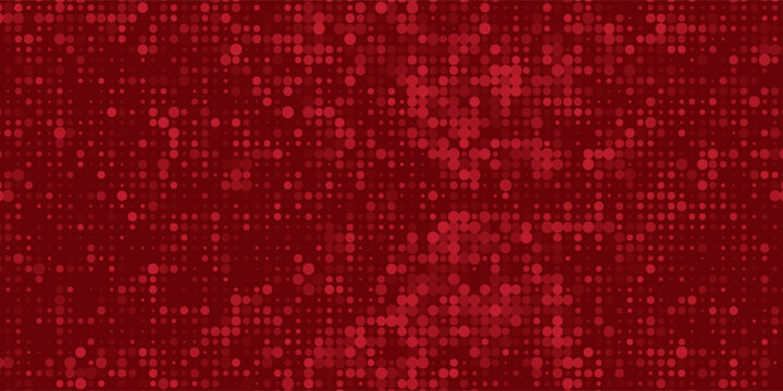 Red Dotted Abstract Background With Halftone Circle Pattern And Gradient Texture