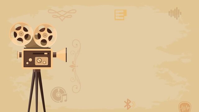 vintage movie camera
