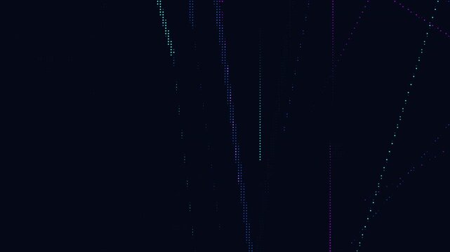 Cyberpunk glitch effect animation 4k seamless loop video footage background