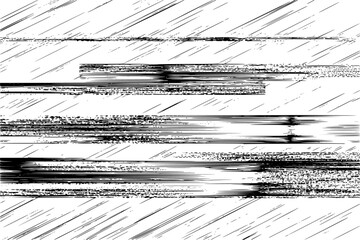 Obraz premium CRT Screen Bad Signal Distortion