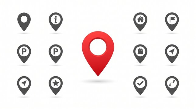 A vibrant map of icons guides travelers through destinations, marking homes, shops, and landmarks, symbolizing exploration, orientation, and the human quest for direction and belonging.
