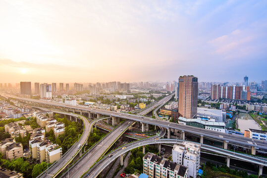 Cityscape of Hangzhou, Zhejiang, China